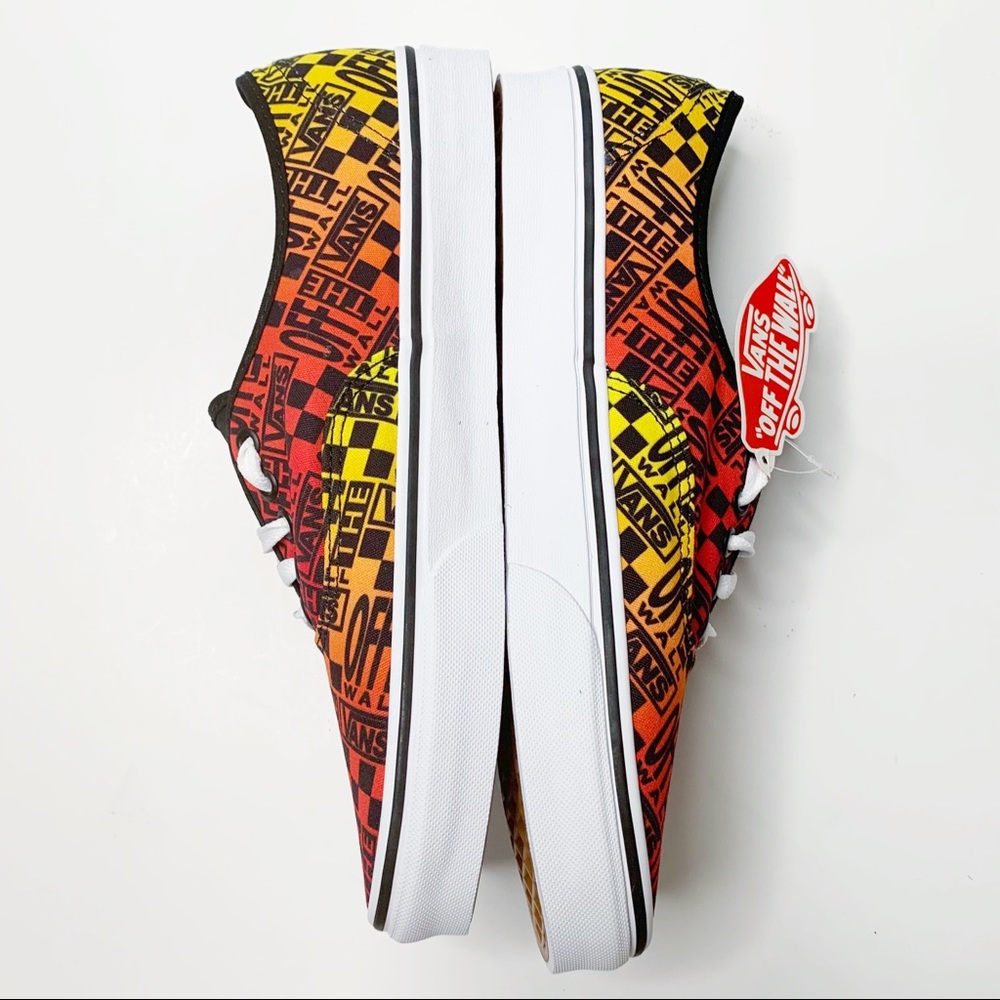 Vans Logo Flame Authentic Classic Skate Shoes - Picture 5 of 10
